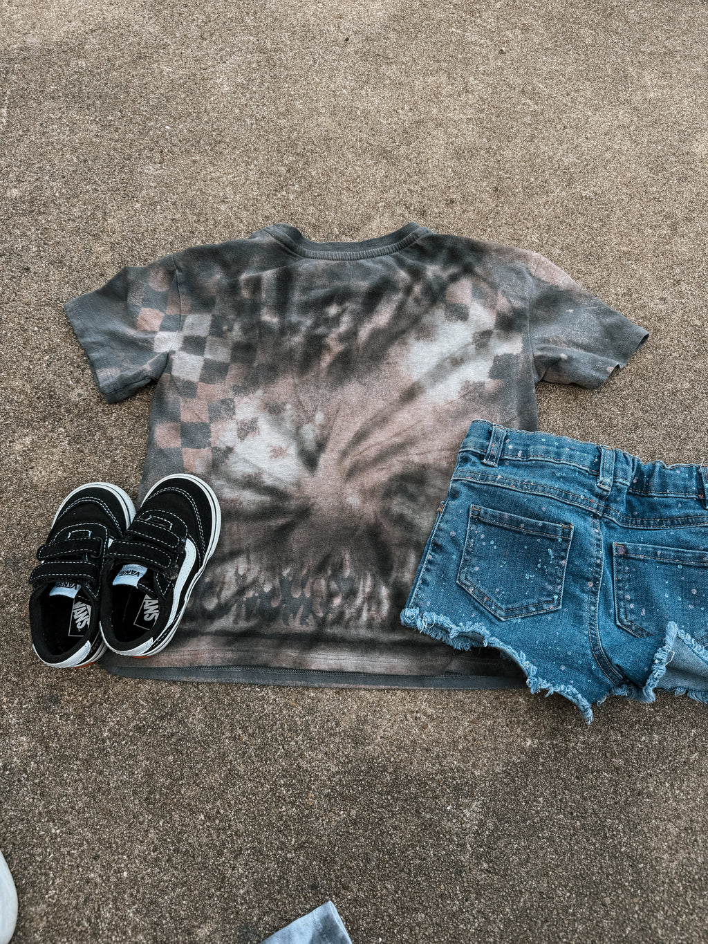 Upcycled By Katie: AC/DC High Voltage Tee – Hand-Bleached One-of-a-Kind (Kids S 6/6X) Shirt – Graphic Tee