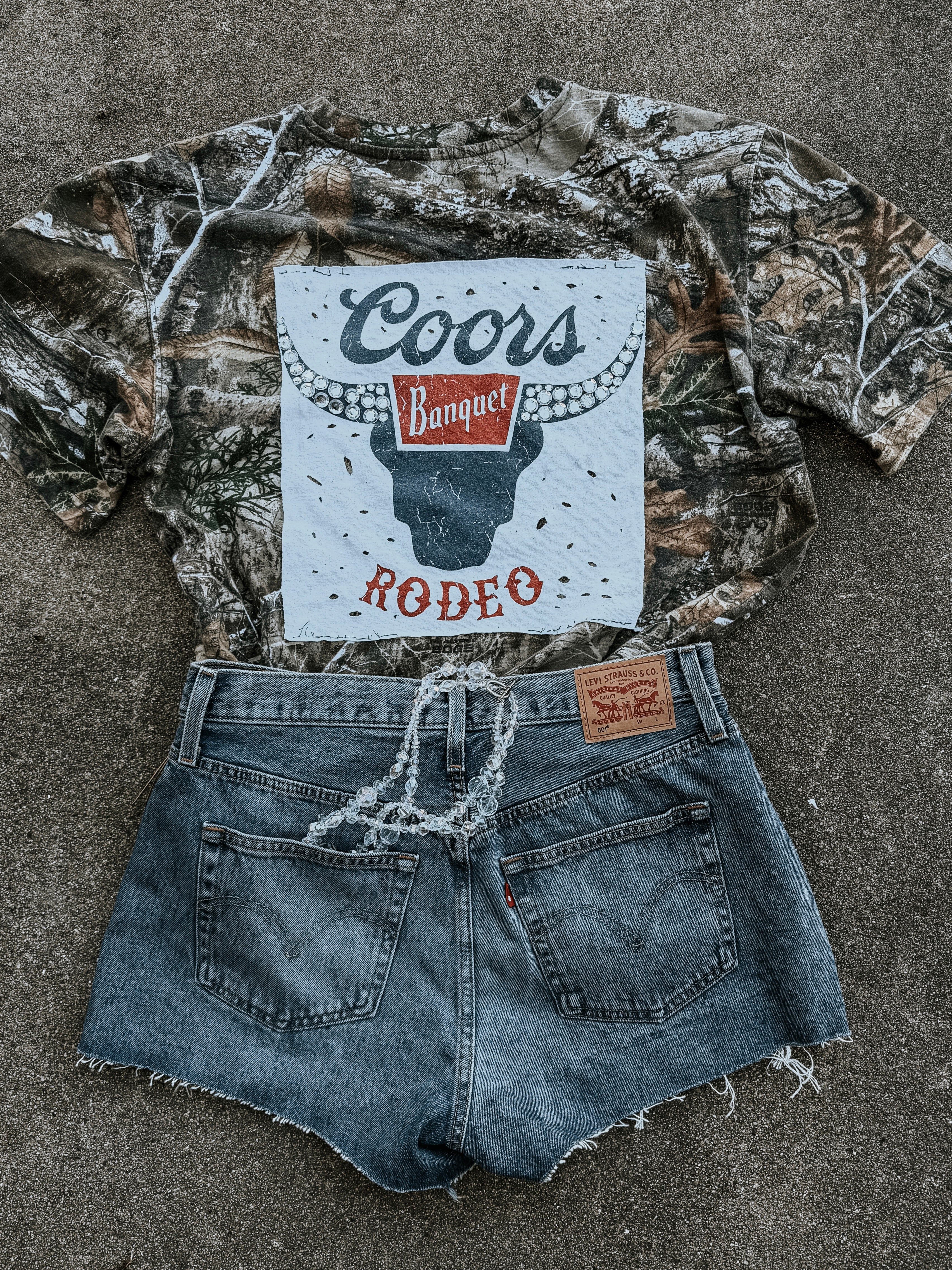 Upcycled Coors Banquet Rodeo Realtree Camo Rework (One-of-One) | Size XL Shirt