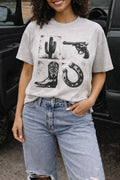 Western Icons Graphic Tee Shirt – Graphic Tee, Long Sleeve & Crewneck