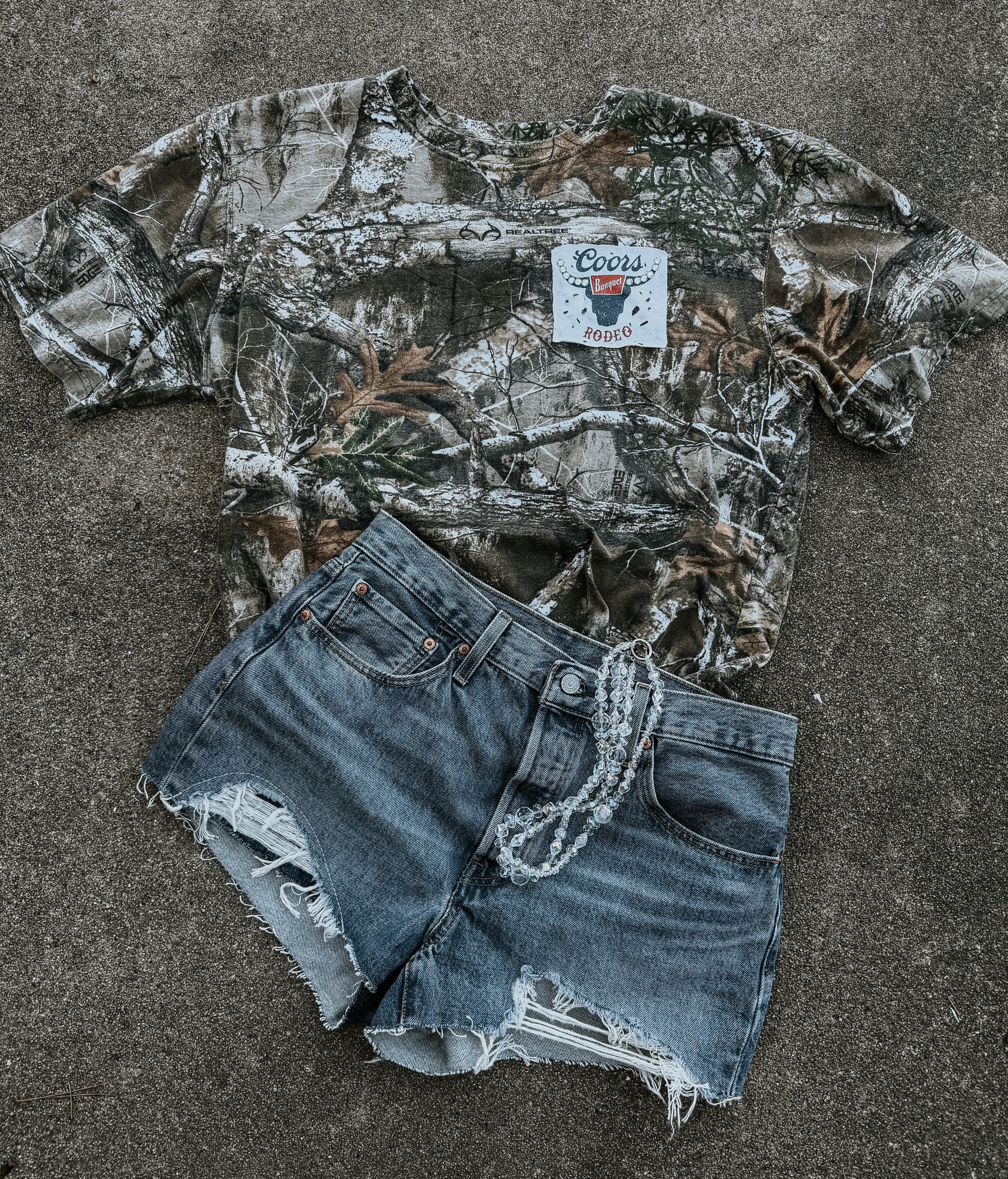 Upcycled Coors Banquet Rodeo Realtree Camo Rework (One-of-One) | Size XL Shirt