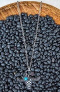 WILD CHECK STEER SILVERTONE SILVERTONE NECKLACE