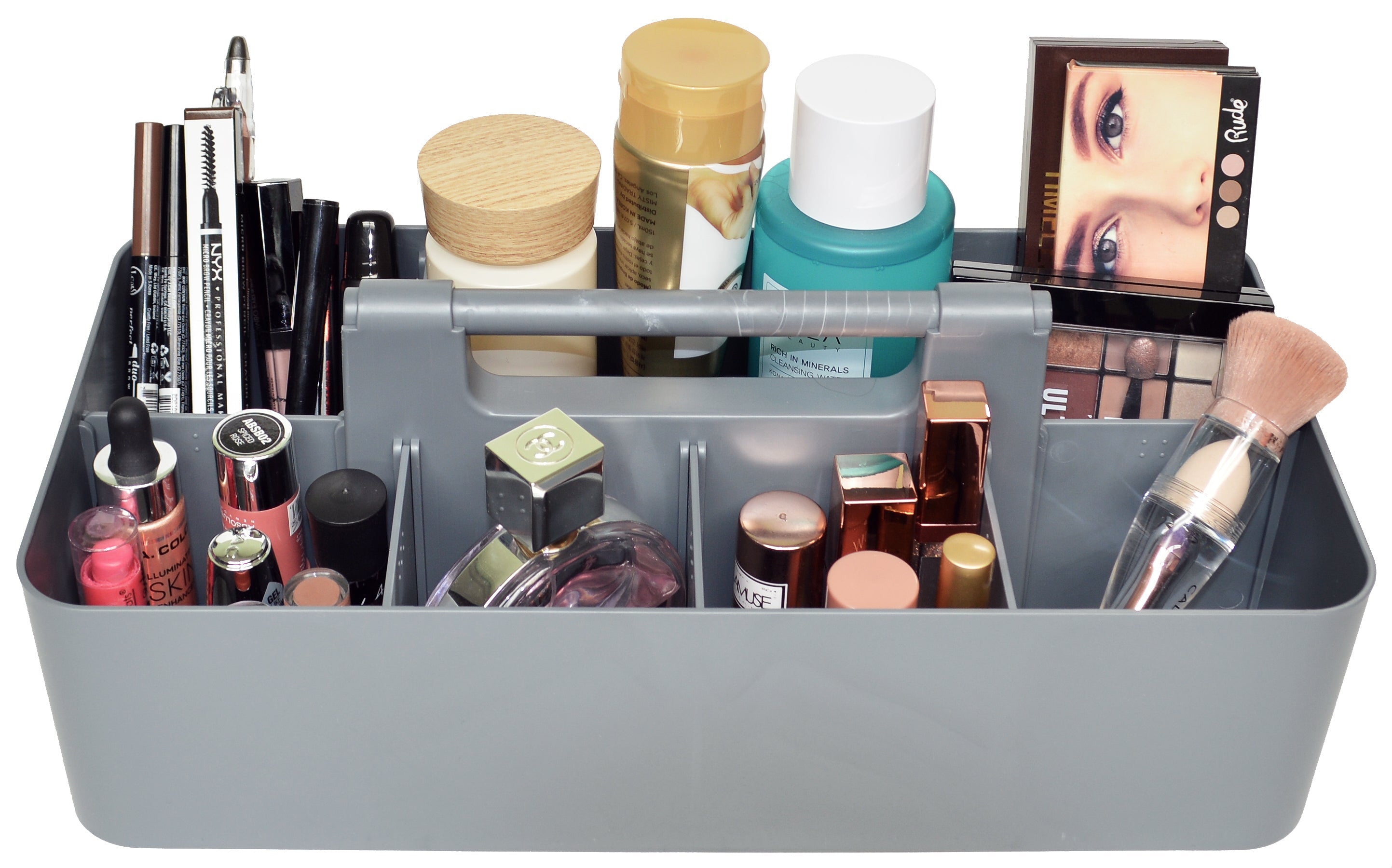 Enjoy Organizer  3 Pack, Large Plastic Storage Caddy with Handles Made in USA
