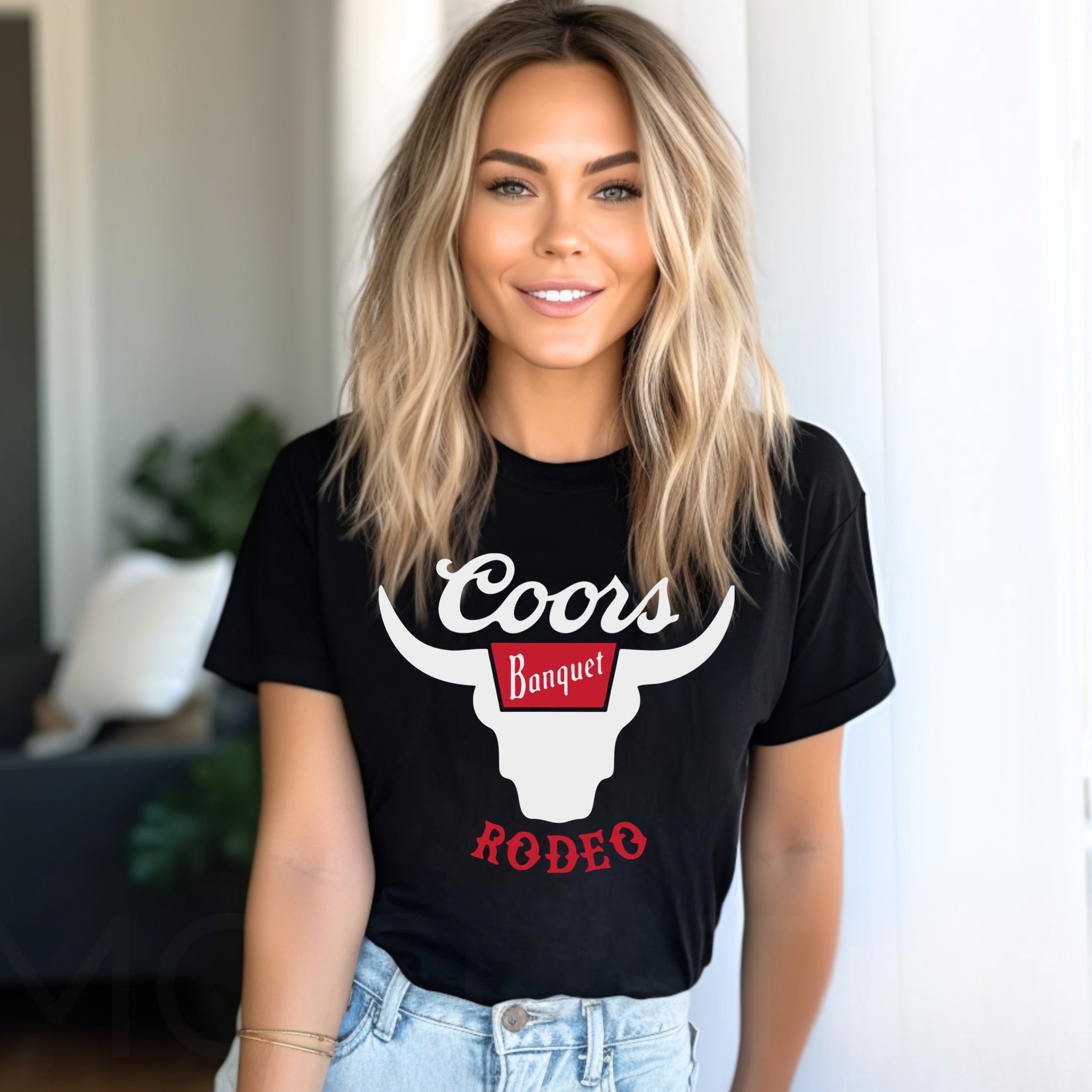 Coors Rodeo Black Graphic Shirt – Graphic Tee, Long Sleeve & Crewneck