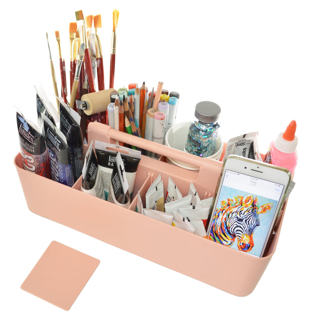 Enjoy Organizer - 2 PACK Plastic Portable Caddy DIY 8 Compartment Made In USA